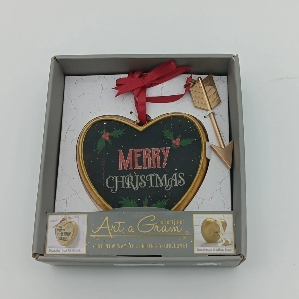 Art a Gram Merry Christmas Heart NIB